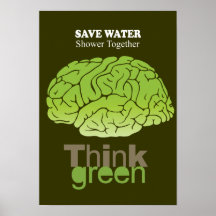 SAUVEZ L'EAU, DOUCHE ENSEMBLE POSTER