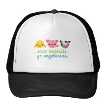 Sauvez les animaux vont végétarien casquette