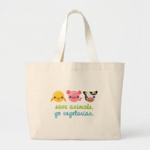 Sauvez les animaux vont végétarien sac
