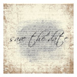 Sauvez les annonces de date dans floral vintage invitations