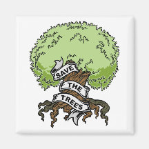 Sauvez les arbres magnets