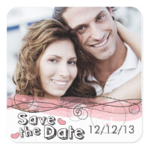 Sauvez les autocollants de date autocollants