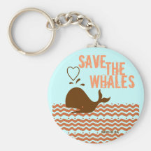Sauvez les baleines - dans l'environnement conscie porte-clé