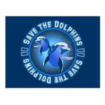 Sauvez les dauphins cartes postales
