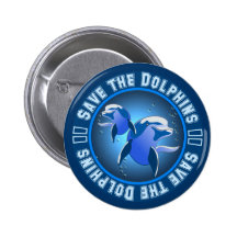 Sauvez les dauphins pin's avec agrafe