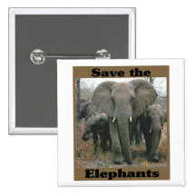 Sauvez les éléphants badges