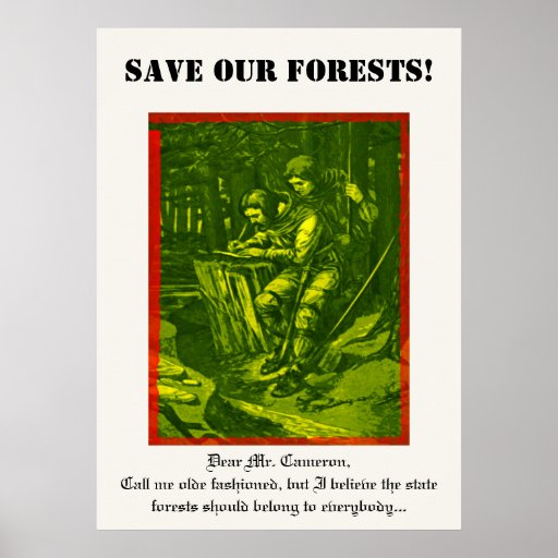 Sauvez nos forêts ! posters