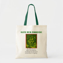 Sauvez nos forêts ! sacs en toile