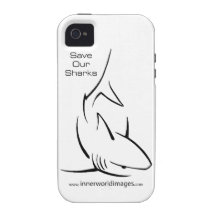 Sauvez notre cas dur d'Iphone de requins iPhone 4 Case