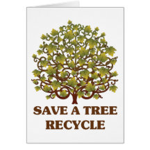 Sauvez un arbre cartes de vœux