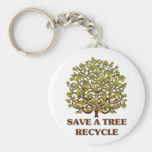 Sauvez un arbre porte-clés