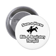 Sauvez un cheval, montez un thérapeute respiratoir badge
