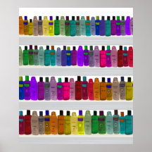 Savonnez l'arc-en-ciel de bouteille - pour les sal posters