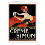 Savons de Simon de crème Carte De Vœux