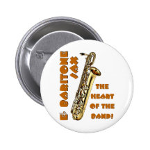 Saxo de baryton pin's avec agrafe