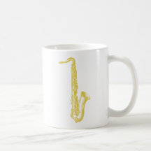 Saxo en laiton mug à café