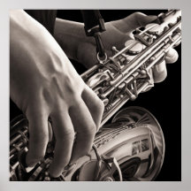 Saxo isolé poster