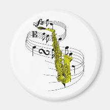Saxophone Aimant Pour Réfrigérateur