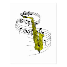 Saxophone Cartes Postales