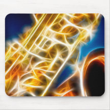 Saxophone - fractale tapis de souris
