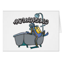 SCAPHANDRE d'Aquaholic Cartes De Vœux