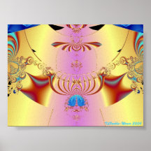 Scarabée de bleu et d'or affiches