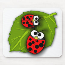 Scarabée de Ladybird Mousepad Tapis De Souris