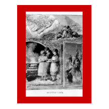 Scène biblique de Noël victorien vintage Carte Postale