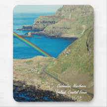 Scène côtière près de beau Cushendun Irlande Tapis De Souris