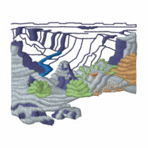 Scène de canyon polos brodés