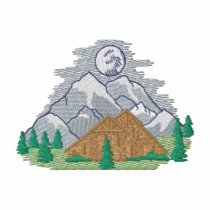 Scène de chalet polos brodés