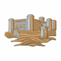 Scène de château polos brodés
