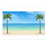 Scène de jour de plage : cartes postales