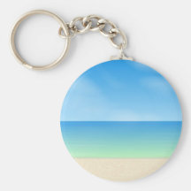 Scène de jour de plage : porte-clefs