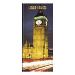 SCÈNE DE LONDRES ANGLETERRE (R-U) DOUBLE CARTE PERSONNALISÉE