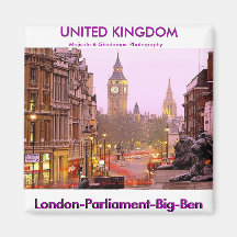SCÈNE DE LONDRES ANGLETERRE (R-U) MAGNETS POUR RÉFRIGÉRATEUR