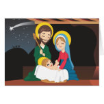 Scène de nativité cartes