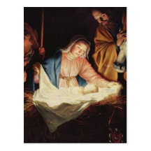 Scène de nativité cartes postales