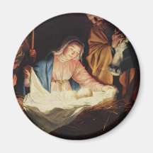 Scène de nativité magnets pour réfrigérateur