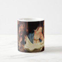 Scène de nativité tasse à café