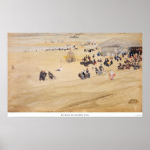 Scène de plage par James Abbott McNeill Whistler Poster