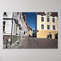 Scène de rue de Tallin Estonie Posters