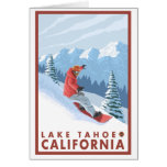 Scène de surfeur - le lac Tahoe, la Californie Cartes De Vœux