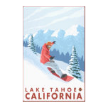 Scène de surfeur - le lac Tahoe, la Californie Impression Sur Toile