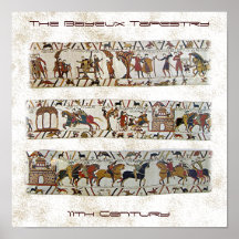 Scène de tapisserie de Bayeux Posters