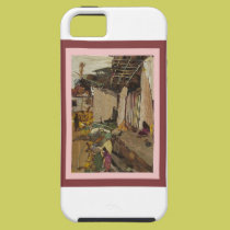Scène de village coques case-mate