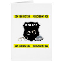 Scène du crime carte de vœux