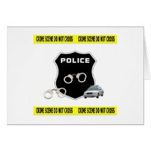 Scène du crime cartes de vœux