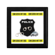 Scène du crime de police boîte à souvenirs