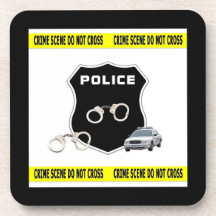 Scène du crime de police sous-bock